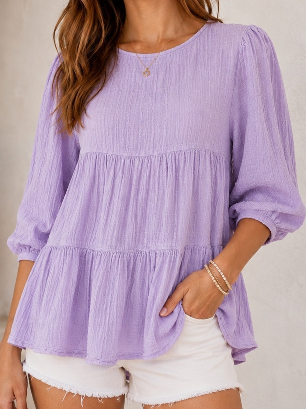 🌸 American Eagle Lavender Babydoll Top | SIZE SMALL